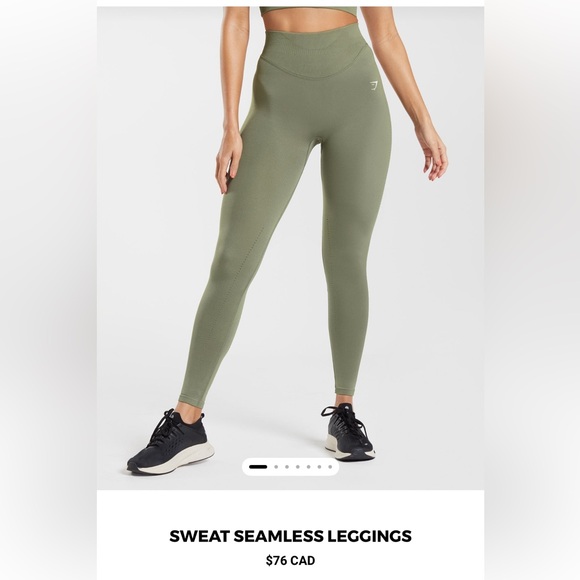 Gymshark sweat seamless leggings dusty olive - Picture 1 of 3